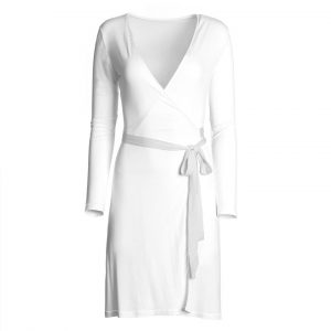 Custom Long Sleeve Wrap Dress